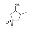 4-methyl-1,1-dioxothiolan-3-amine结构式