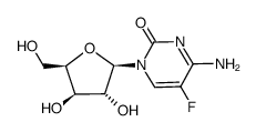 1-(β-D-xylofuranosyl)-5-fluorocytosine结构式