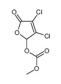 (3,4-dichloro-5-oxo-2H-furan-2-yl) methyl carbonate Structure