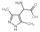 氨基-(3,5-二甲基-1H-吡唑-4-基)-乙酸结构式