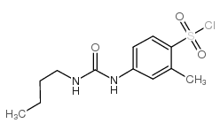 4-(3-丁基脲基)-2-甲苯基磺酰氯结构式