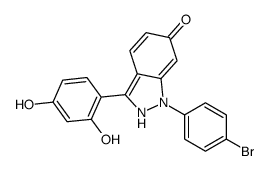 1-(4-bromophenyl)-3-(2,4-dihydroxyphenyl)-2H-indazol-6-one结构式