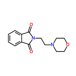 2-(2-吗啉代乙基)异二氢吲哚-1,3-二酮结构式