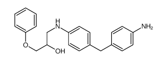 1-[[4-[(4-aminophenyl)methyl]phenyl]amino]-3-phenoxypropan-2-ol结构式