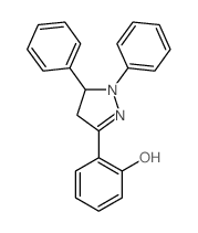 Phenol,2-(4,5-dihydro-1,5-diphenyl-1H-pyrazol-3-yl)-结构式