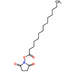 N-琥珀酰亚胺基豆蔻酸结构式