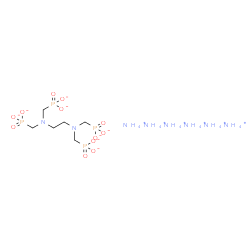 hexaammonium dihydrogen [ethane-1,2-diylbis[nitrilobis(methylene)]]tetrakisphosphonate结构式