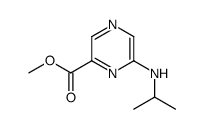 Pyrazinecarboxylic acid, 6-[(1-methylethyl)amino]-, methyl ester (9CI) Structure