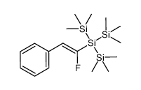 (E)-1-fluoro-2-phenyl-1-[tris(trimethylsilyl)silyl]ethene Structure