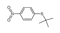 1-(1,1-dimethylethyl)sulfanyl-4-nitrobenzene结构式
