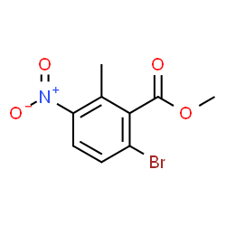2-甲基-3-硝基-6-溴苯甲酸甲酯结构式
