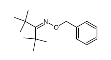 2,2,4,4-tetramethylpentan-3-one-O-(phenylmethyl)oxime Structure