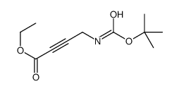 4-((叔丁氧基羰基)氨基)-2-丁炔酸乙酯结构式