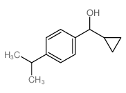 Benzenemethanol, a-cyclopropyl-4-(1-methylethyl)- Structure