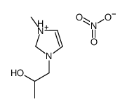 1-(3-methyl-1,2-dihydroimidazol-1-ium-1-yl)propan-2-ol,nitrate结构式