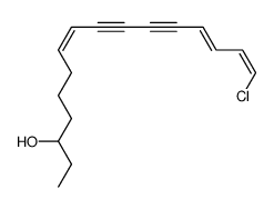 (1Z,3E,9Z)-1-Chlorohexadeca-5,7-diyne-1,3,9-trien-14-ol Structure