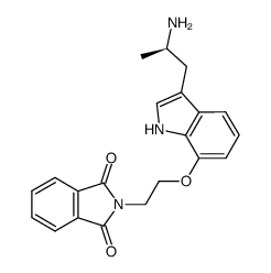 2-{2-[3-((R)-2-Amino-propyl)-1H-indol-7-yloxy]-ethyl}-isoindole-1,3-dione Structure