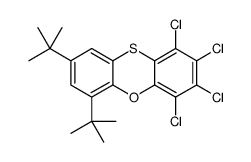6,8-ditert-butyl-1,2,3,4-tetrachlorophenoxathiine Structure