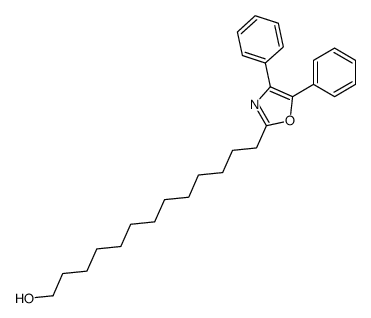 2-(13-hydroxytridecanyl)-4,5-diphenyloxazole结构式
