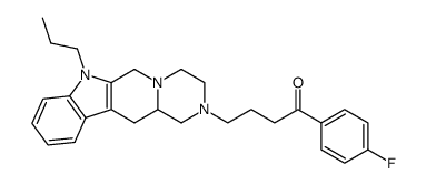 1-(4-fluorophenyl)-4-(7-propyl-3,4,6,7,12,12a-hexahydropyrazino[1',2':1,6]pyrido[3,4-b]indol-2(1H)-yl)butan-1-one结构式