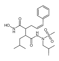 5-hexenoic acid, 3-[(hydroxyamino)carbonyl]-2-(2-methylpropyl)-6-phenyl-,2-(2-methylpropyl)-2-(methylsulfonyl)hydrazide结构式