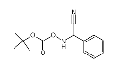 {[(tert-butoxycarbonyl)oxy]amino}(phenyl)acetonitrile Structure