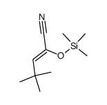 (Z)-4,4-Dimethyl-2-(trimethylsilyloxy)-2-pentennitril Structure