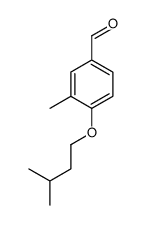 3-甲基-4-(3-甲基-丁氧基)苯甲醛结构式