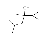 4-methyl-2-cyclopropyl-pentan-2-ol Structure