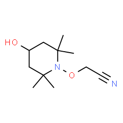 Acetonitrile, [(4-hydroxy-2,2,6,6-tetramethyl-1-piperidinyl)oxy]- (9CI) Structure