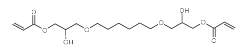 1,6-己二基双[氧(2-羟丙基-1,3-二基)]二丙烯酸酯结构式