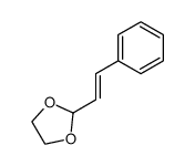 (E)-2-(2-phenylethenyl)-1,4-dioxolane Structure