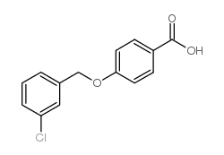 4-((3-氯苄基)氧基)苯甲酸结构式