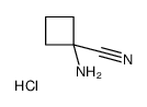 1-Aminocyclobutanecarbonitrile hydrochloride Structure