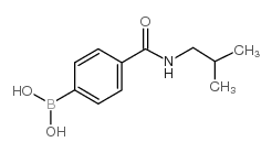 (4-(Isobutylcarbamoyl)phenyl)boronic acid Structure