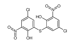 2,2'-thiobis[4-chloro-6-nitrophenol] structure