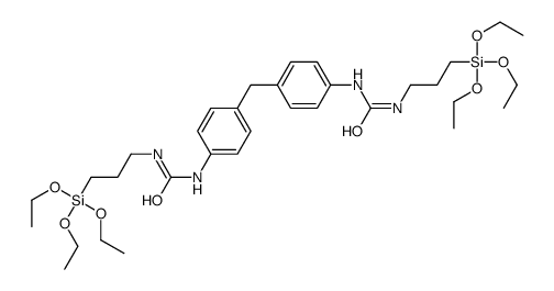 N,N’-(亚甲基-4,1-二亚苯基)双[N’-(3-三乙氧基硅基)丙基]脲结构式