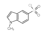 1-甲基-1H-吲哚-5-磺酰氯结构式