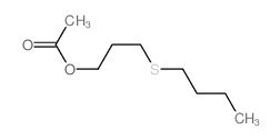 1-Propanol,3-(butylthio)-, 1-acetate Structure