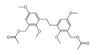 1,2-bis(3-((acetyloxy)methyl)-2,5-dimethoxyphenyl)ethane Structure