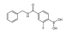 4-BenzylcarbaMoyl-2-fluorobenzeneboronic acid Structure