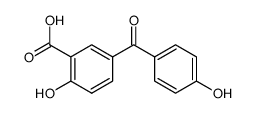 2-hydroxy-5-(4-hydroxy-benzoyl)-benzoic acid Structure