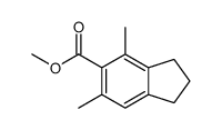 methyl 4,6-dimethyl-2,3-dihydro-1H-indene-5-carboxylate Structure