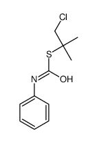 S-(1-chloro-2-methylpropan-2-yl) N-phenylcarbamothioate结构式