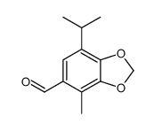 4-methyl-7-propan-2-yl-1,3-benzodioxole-5-carbaldehyde Structure