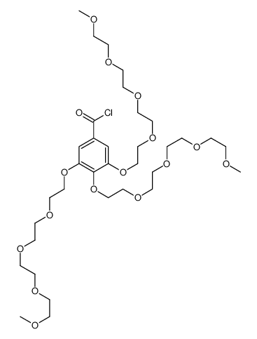 3,4,5-tris[2-[2-[2-(2-methoxyethoxy)ethoxy]ethoxy]ethoxy]benzoyl chloride Structure