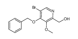 (4-(Benzyloxy)-5-Bromo-3-Methoxypyridin-2-Yl)Methanol Structure