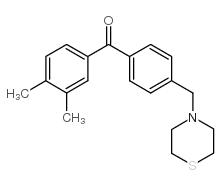 3,4-DIMETHYL-4'-THIOMORPHOLINOMETHYL BENZOPHENONE结构式