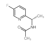 (S)-N-(1-(5-氟吡啶-2-基)乙基)乙酰胺结构式