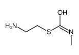 S-(2-aminoethyl) N-methylcarbamothioate Structure